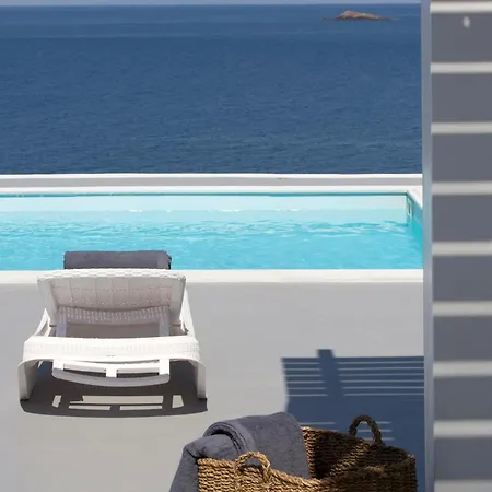 ヴィラ Casadei Pool 4-bdr Sea View 'anemos' & 'petra' With Nighttime Security Guard Panormos (Mykonos)