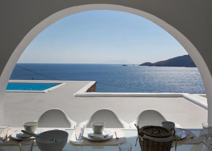 Casadei Pool 4-bdr Sea View 'anemos' & 'petra' With Nighttime Security Guard Panormos (Mykonos)