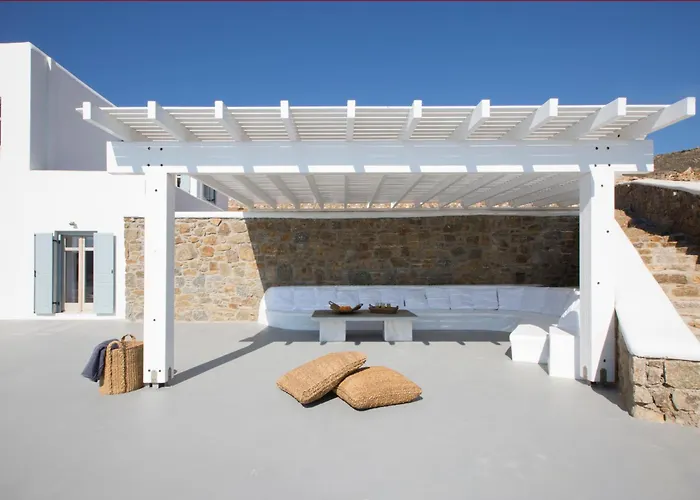 וילה Casadei Pool 4-bdr Sea View 'anemos' & 'petra' With Nighttime Security Guard פנורמוס מיקונוס